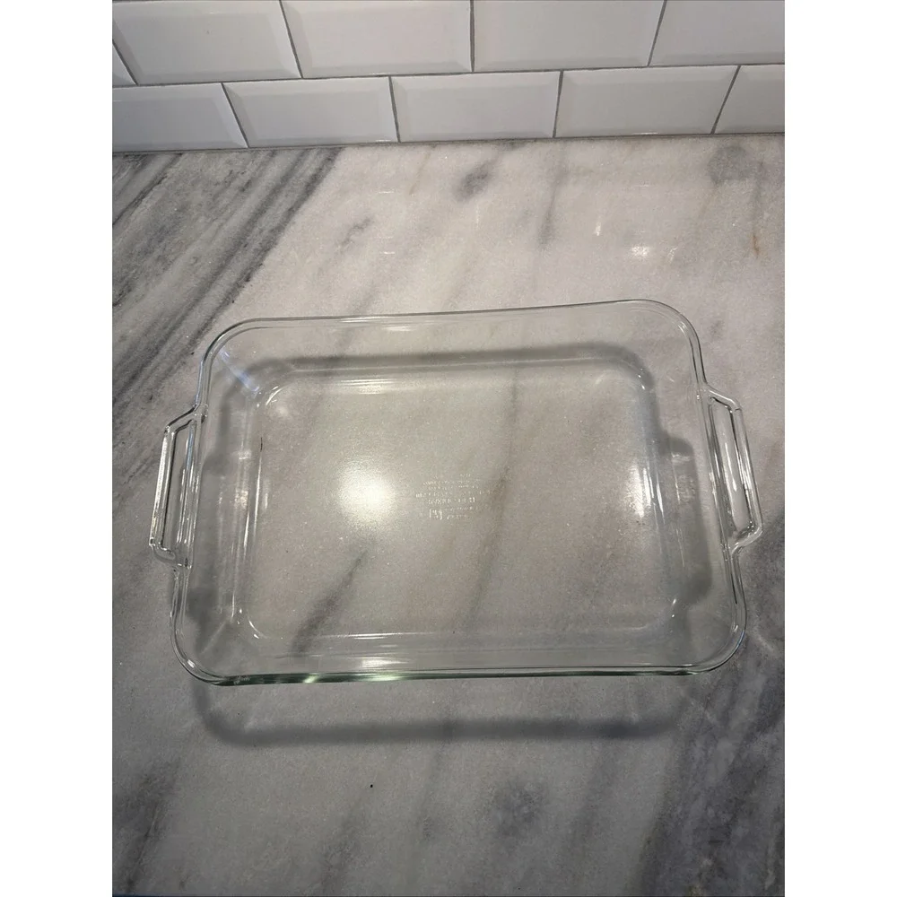 Vintage Anchor Hocking 3 Quart 15x11x3 In Rectangular Casserole Baking Dish USA‎